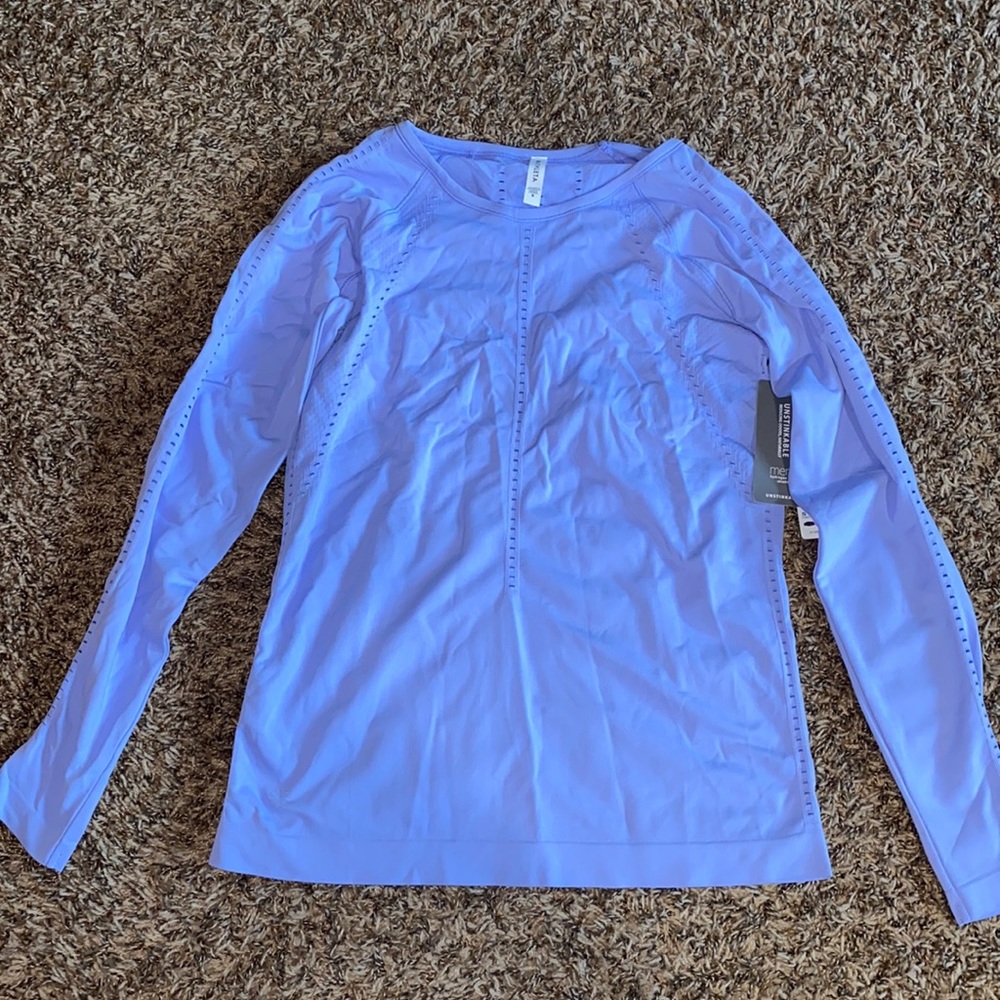 Athleta Periwinkle Foothill Long Sleeve Size S